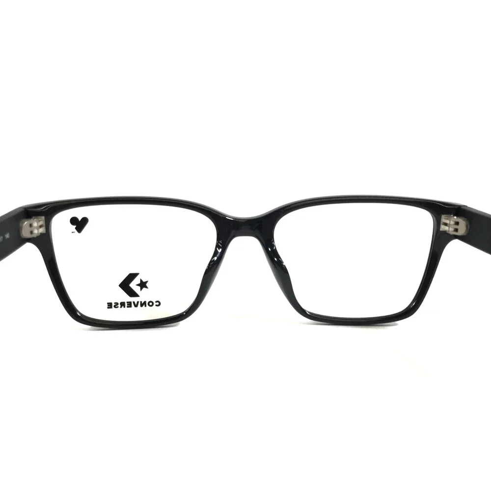 Converse Eyeglasses Frames CV5017 001 Polished Black Rectangle Square 53-17-140